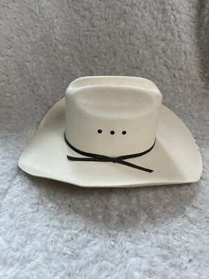 Lone Star American Cowboy Off White Hat 9CV size 6 7/8 | eBay display picture 2