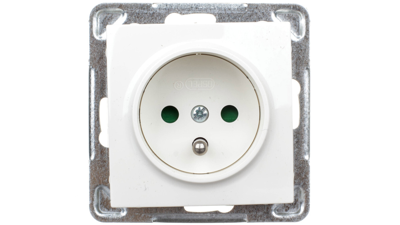 IMPRESSION Single socket with / with ecru shutters GP-1YZP / m / 27 /T2UK