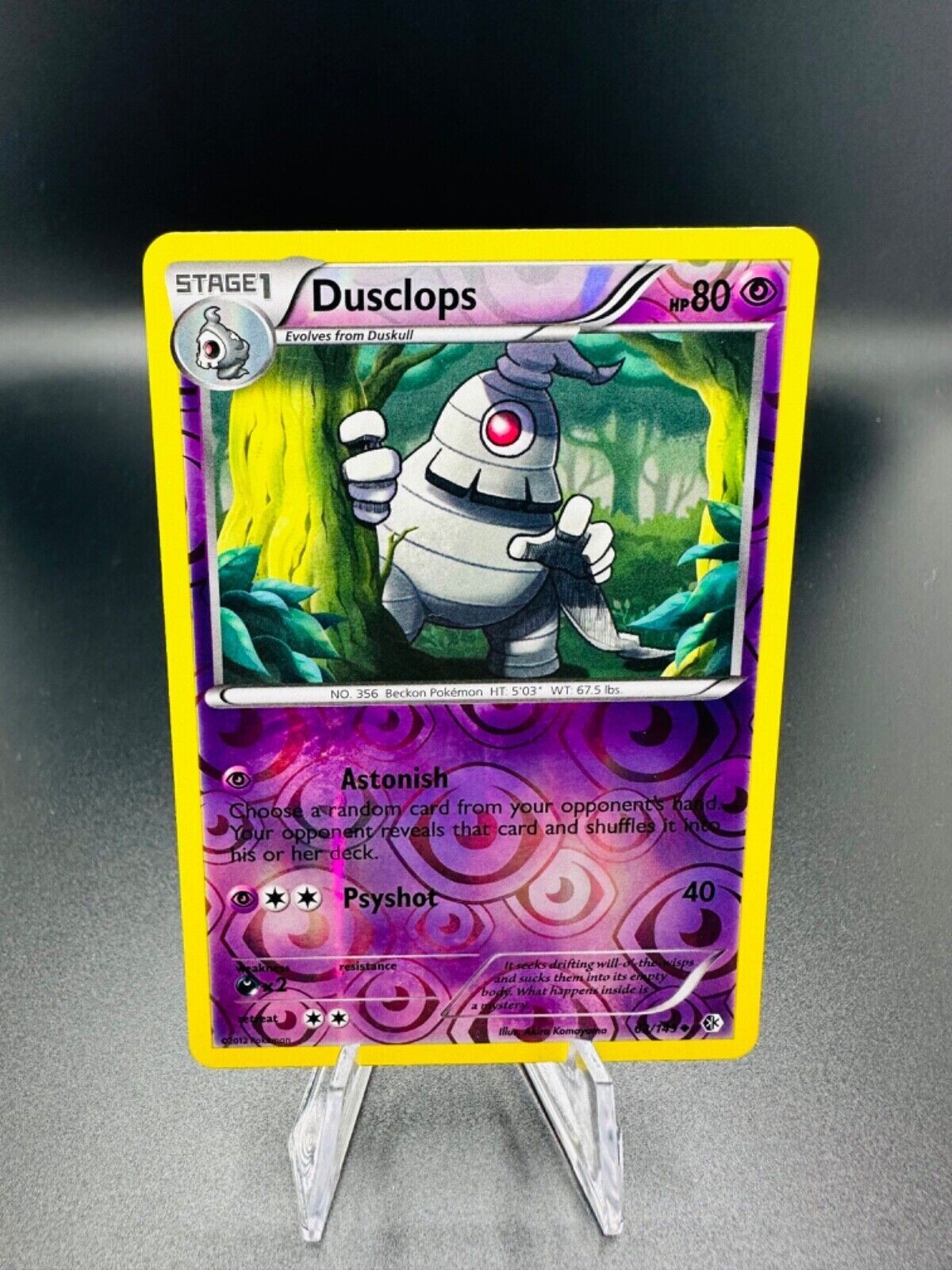 Pokemon TCG - Reverse Holo Dusclops 62/149 - Boundaries Crossed 2012