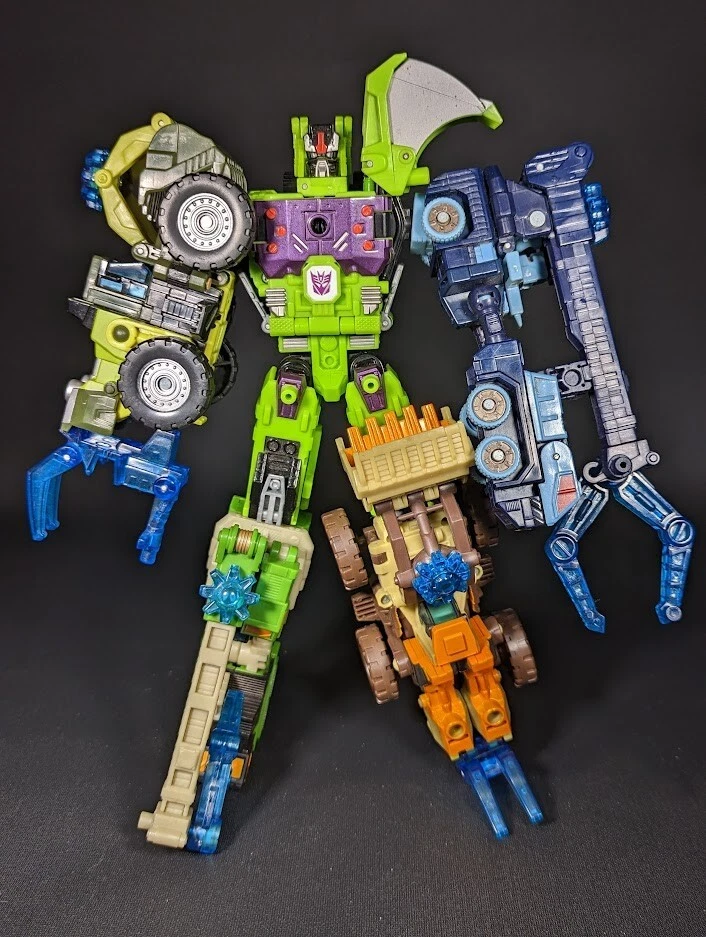 Transformers Energon Constructicon Maximus/Superlink Buildron COMPLETE
