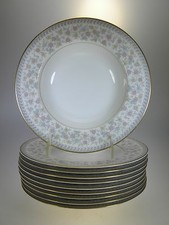 Noritake Sharlene Rimmed Soup Bowls Set of 10