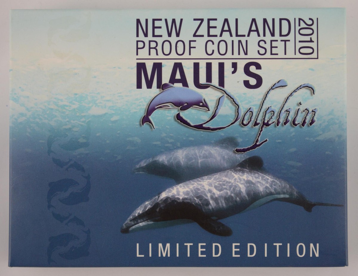 New Zealand - 2010 - Annual Proof Coin Set - Maui's Dolphin