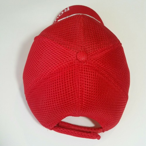 Gorra ajustable de béisbol roja transpirable con visera curva bordada Route 66 - Imagen 11 de 12