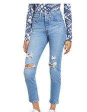 Levi's Jeans 501 Skinny Jive Dusk Blue Womens Sz 29x28 NEW NWT N90