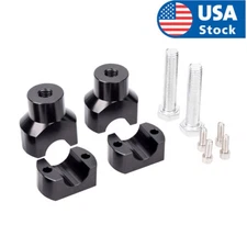 CNC 1" Motorcycle Handlebar Riser Clamp Mount For Harley Dyna Touring Softail