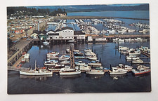 Ilwaco Washington~Air View Port Basin~Vintage...