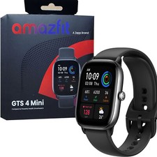 Amazfit GTS 4 Mini Bluetooth Midnight Black Smartwatch NEW