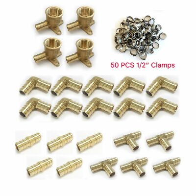 Paracolpi Vespa Px 100 Gomiti (curvatura 90°) In Ottone Per Tubi PEX Da 1/2" - Raccordi A Crimpare Senza Piombo, Nuovi 100 Pezzi Gomiti PEX - Foto 10