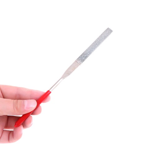 2pcs Diamond Files Plastic Handle Metal Stone Grinding Flat Diamond Needle Set - Picture 9 of 12