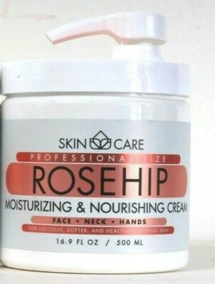 Crystal Line Health & Beauty 16.9 Oz Skin Care Rose Hip Moisture Nourish Cream