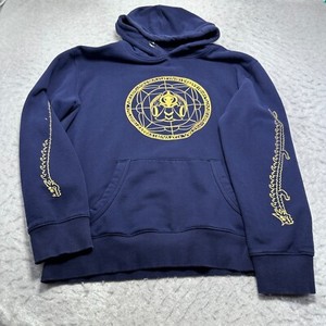 Terraria X Jaiden Animation Hoodie Blue Video Game Gold Crest Mens Size XL