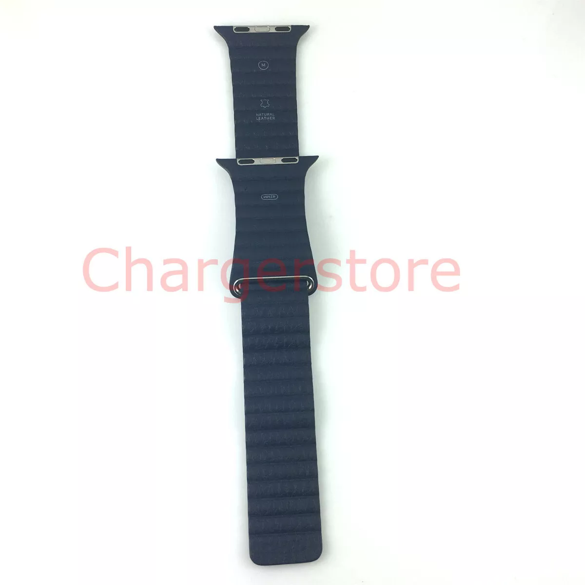 Original Apple Watch Series 7 6 Leather Loop mm MM MM Midnight Blue  Medium