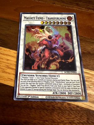 Magikey Fiend - Transfurlmine BODE-EN044 1st Edition Super Rare NM + BONUS