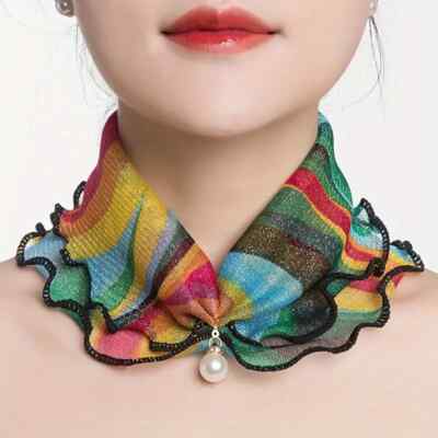Red And Green Pattern Scarf Elegant Floral Print Infinity Scarf Fashion Hot New