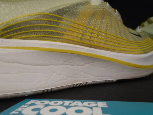 2018 NIKE AIR ZOOM FLY SP DARK CITRON YELLOW BLACK OFF WHITE SAIL