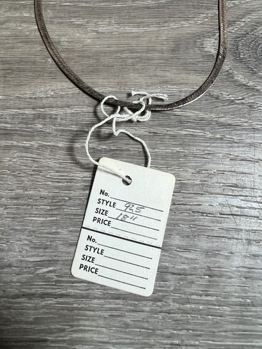 vintage silver necklace 925 18” Chain Jewelry Bin 49 - Picture 2 of 2
