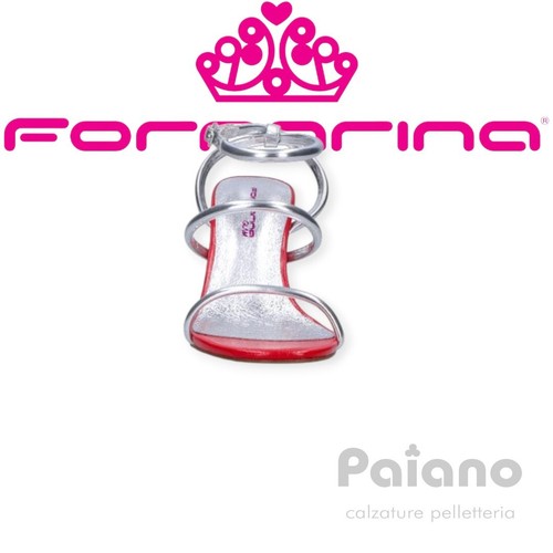 Fornarina Glam Cherry sandalo pelle argento tacco alto - Foto 5 di 5