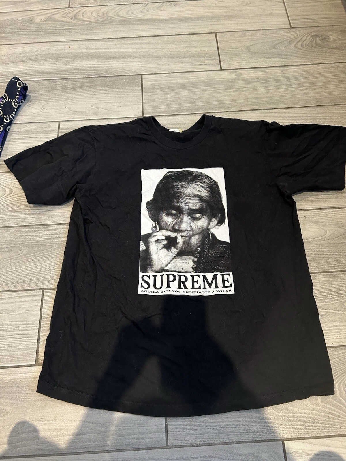 Tee shirt noir Supreme Aguila L
