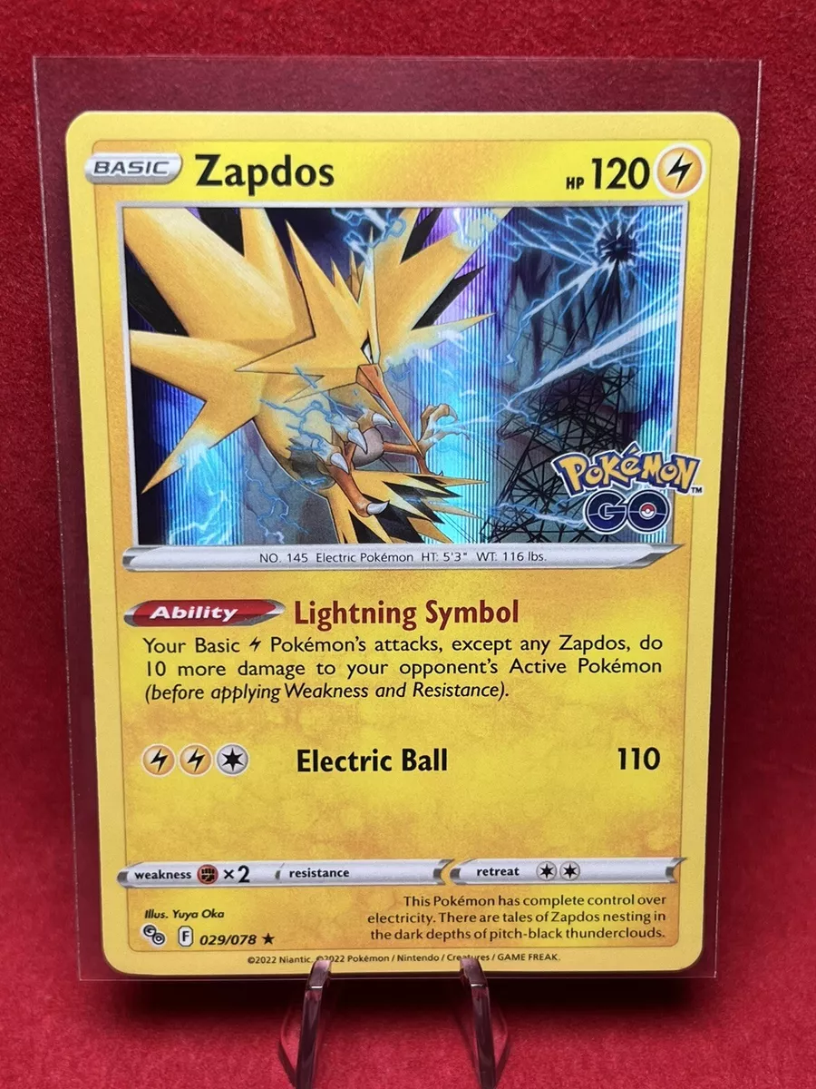 Zapdos Holo - Pokémon Go Pokémon card 029/078