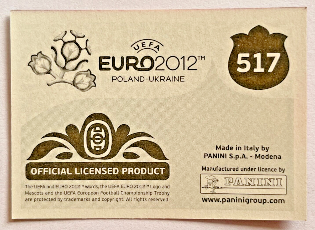 2012 UEFA EURO Poland-Ukraine Panini Sticker #517 ITALY CHAMPION