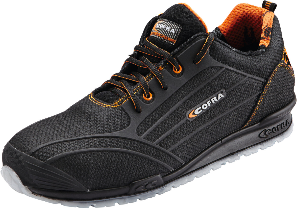 COFRA - Calzatura bassa nera/arancione CREGAN, S3