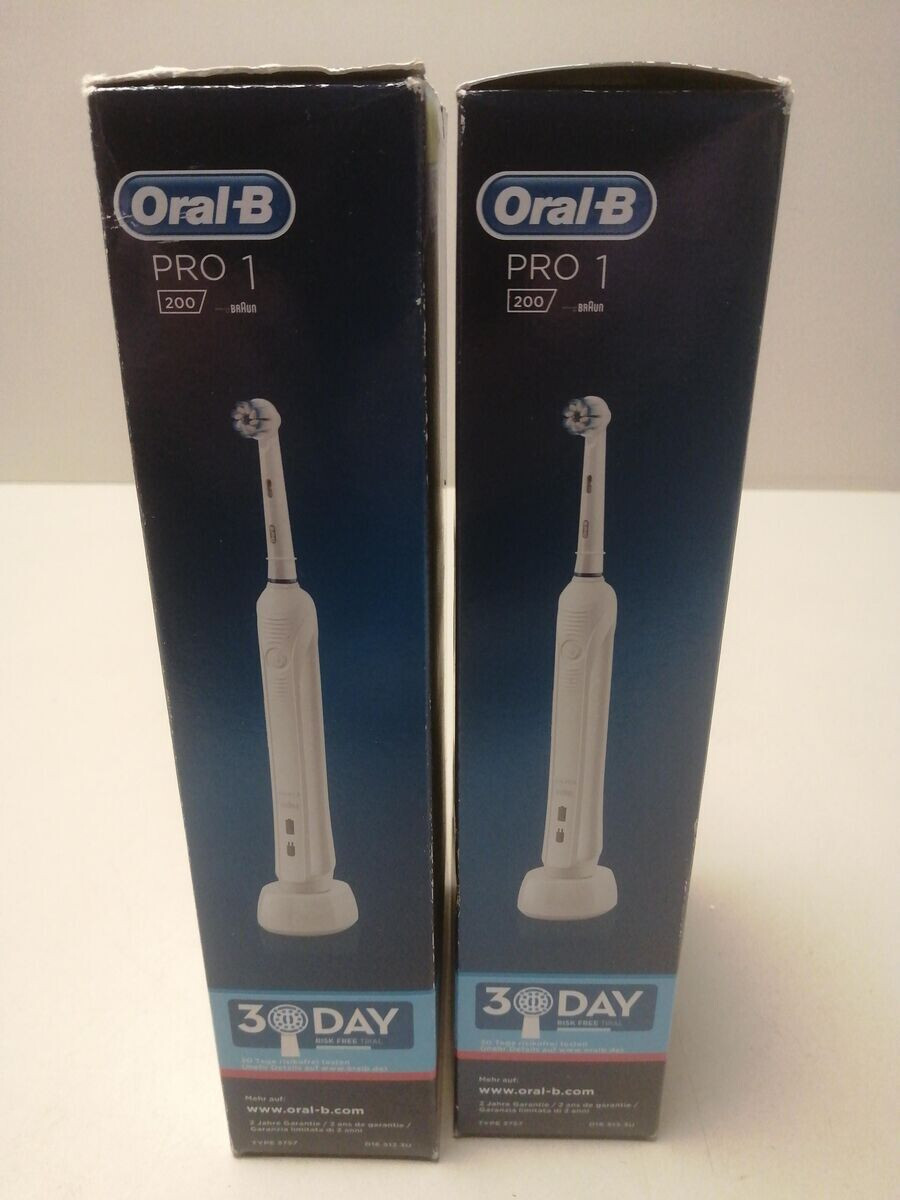 Oral B Elektrische Zahnbürste 2er Set 2er set Oral-B PRO 1 200 Elektrische Zahnbürste/Electric Toothbrush für