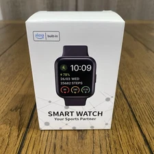 Smart Watch ID208 Alexa Built-In Bluetooth Calling Purple - F6