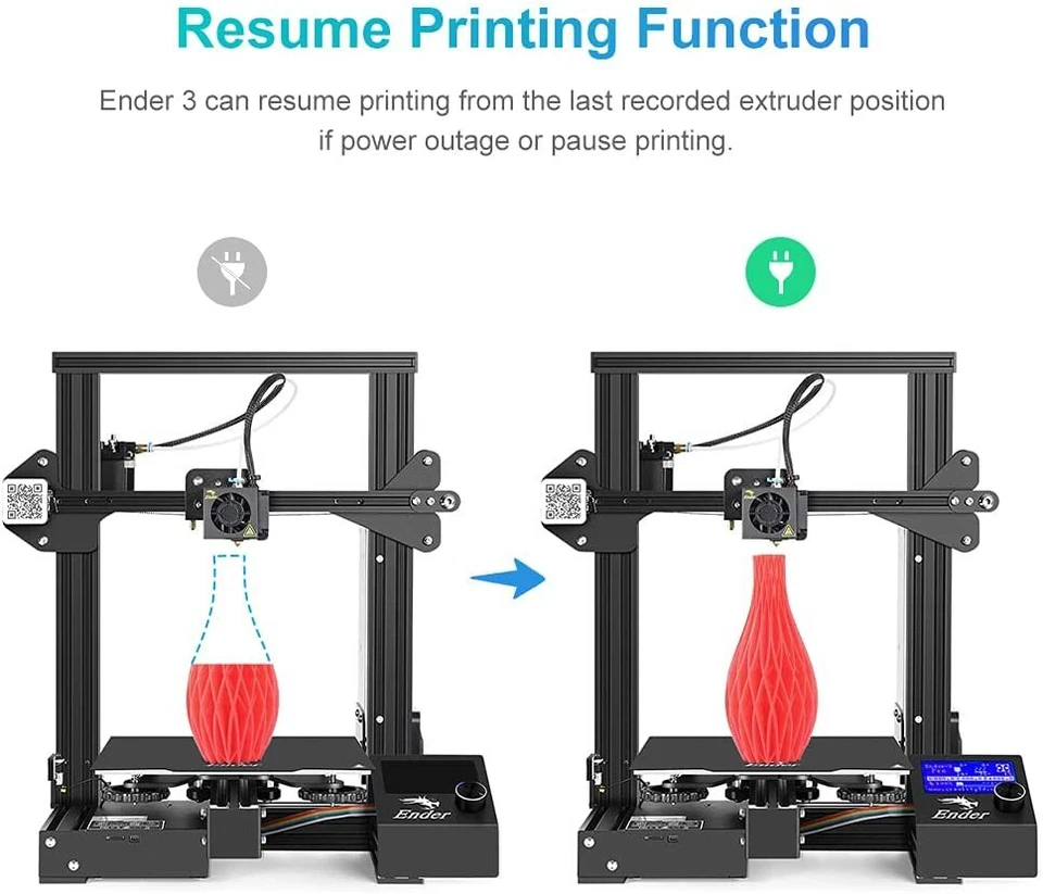 Creality Official 3D Printer Ender 3 Printer Resume Printing 220x220x250mm - image 3 of 4