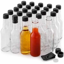 Simple Craft Hot Sauce Glass Bottles (5 Oz) - 24 Pcs
