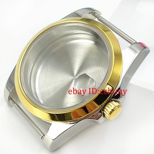 36mm black/gold/rose gold/silver watch case sapphire fit NH35 ETA2824 PT5000 - Picture 27 of 54