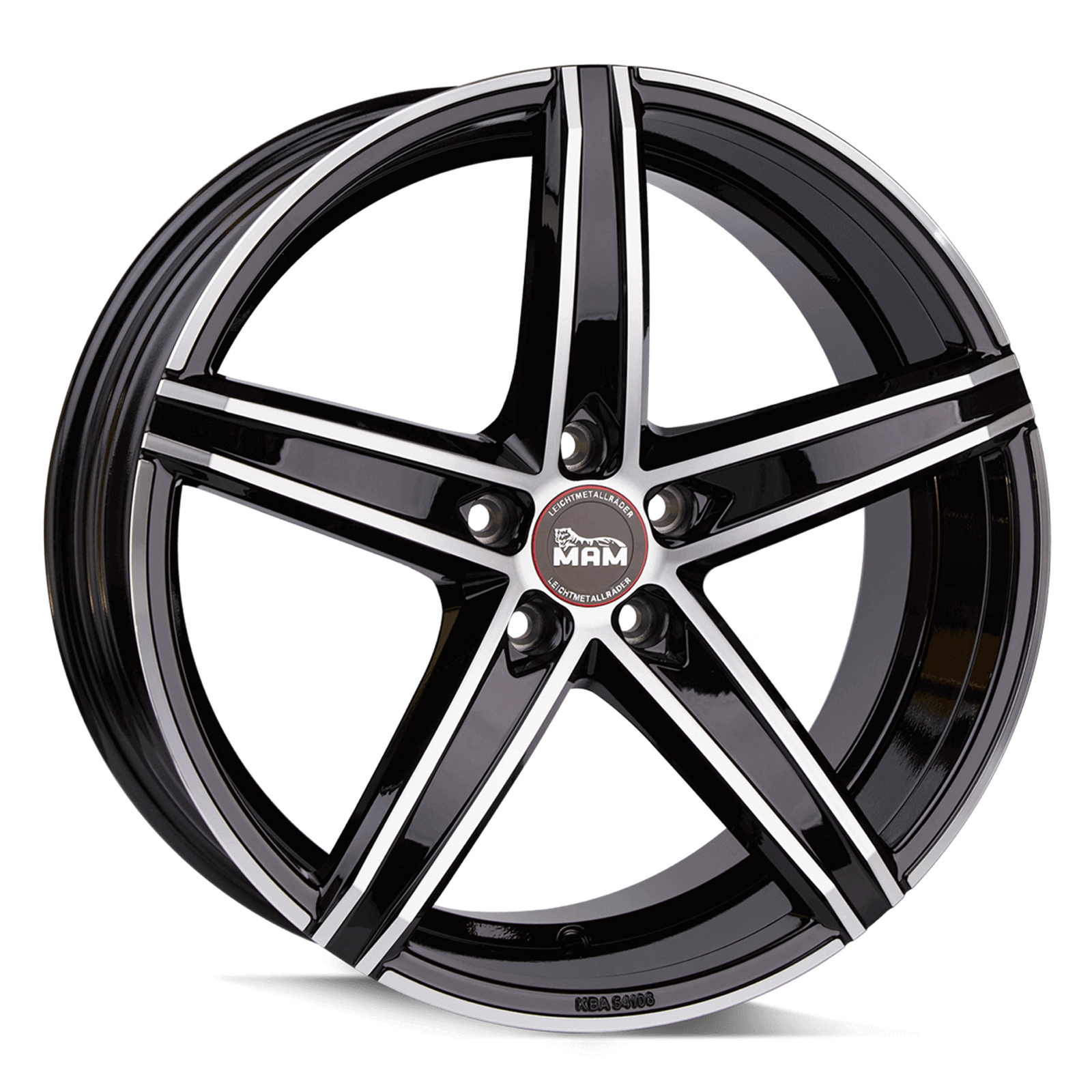19 Zoll Mam OX18 Black Polish ET30 S Alufelgen FüR Audi A4 Cabriolet 8H + S-Line-image
