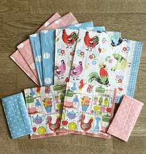 Rare! Cath Kidston Chicken/Breakfast Paper Napkin Bundle For Decoupage Craft