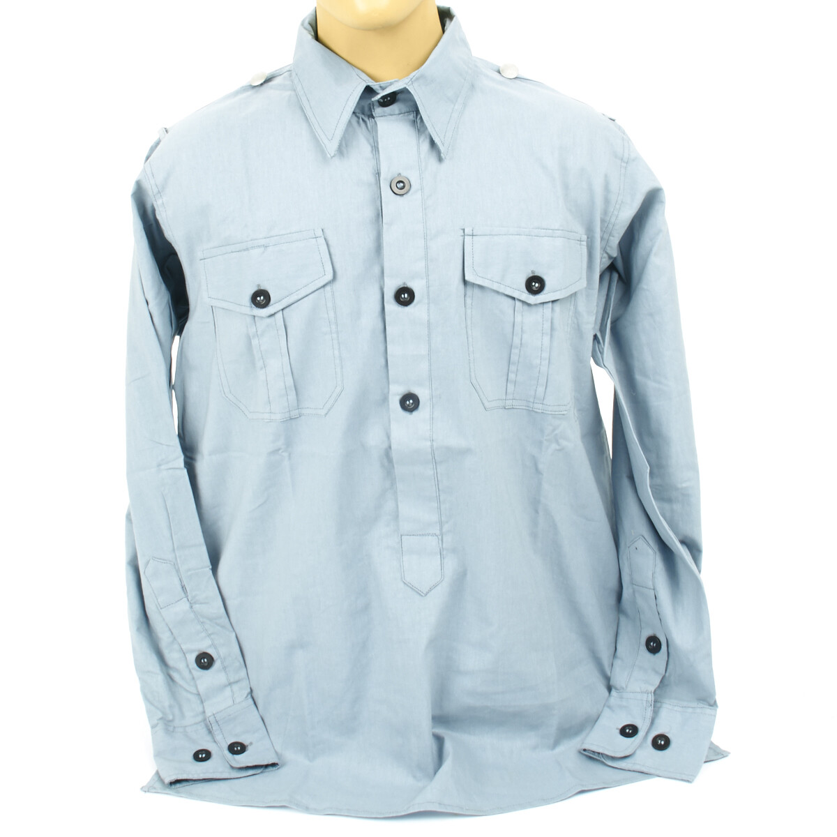 German WWII Luftwaffe Light Blue Shirt-M: US 38-40 | eBay