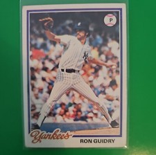 1978 Topps Baseball Card Ron Guidry New York Yankees #135 EX
