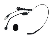 Black Headset Microphone Mic Headworn Microphone fits Shure Wireless