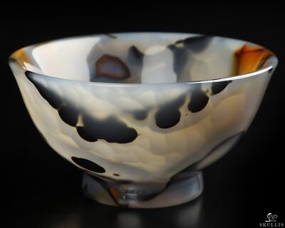 4.3'' Premium Brazilian Agate Hand Carved Crystal Bowl, Crystal Healing