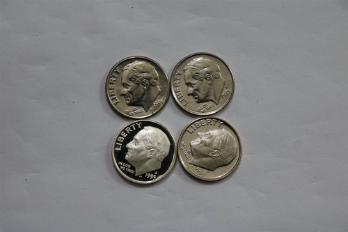 USA DIME'S 1995 ALL DIFFERENT ALL TYPES WITH SILVER & PROOF B32 CM11-25