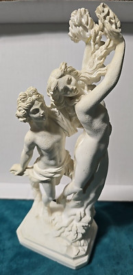 G Ruggeri Italy Apollo & Daphne Greek God Of Music Light Statue Vintage Figurine