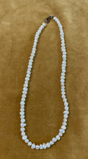 VTG Girl's Dainty 1950s -60's Genuine Pearl Single Strand Necklace 13 1/4" L
