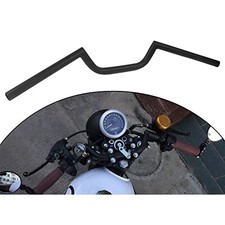 Motorcycle 7/8" 22MM Drag Bar Ace Clubman Style Drag Style Handlebars Black