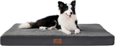 Bedsure Orthopädisches Hundebett Hundekissen Waschbar Grau 110x8o oder 90x70 cm