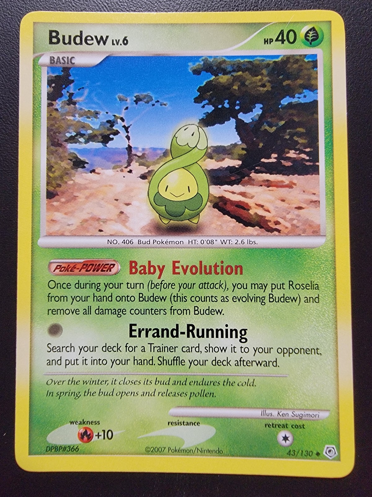 Budew 43/130 Diamond and Pearl Regular pokemon