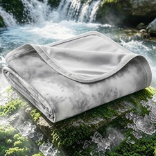 Double Sided Cooling Blanket for Hot Sleepers Breathable Lightweight Summer