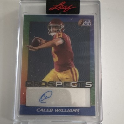 Leaf 2024 Pro Set Metal Caleb Williams PR-CW1 Blue /25 Auto RC Lenticular