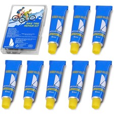 Beanewone Tire Repair Glue, 8 PCS Rubber Cement 3 Sizes, Blue