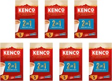 Image of Kenco 2-in-1 Smooth White Instant Coffee (7 Boxes of 5 Sticks, Total 35 Serving)