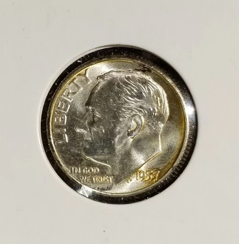 1957-P 10c Roosevelt Dime BU  Uncirculated 90% Silver #358