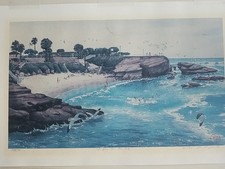John Yato La Jolla Cove, San Diego Original Litho 749/750 Rare