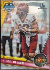 2023 Bowman University Chrome #67 Hunter Dekkers Iowa State Cyclones