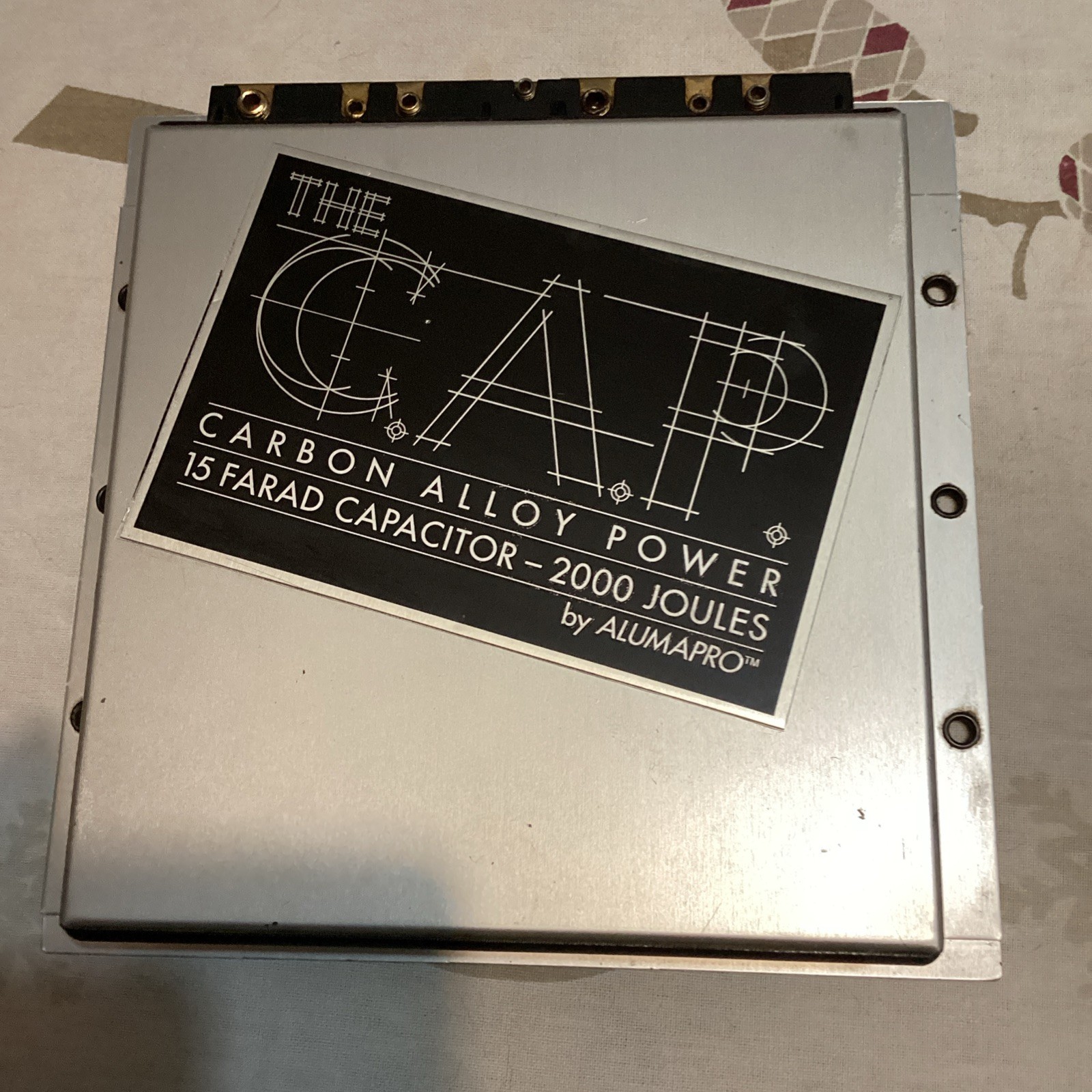 The C.A.P Carbon Alloy Power 15 Farad Capacitor - 2000 Joules by ALUMAPRO **RARE